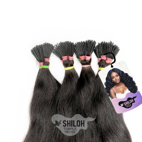 Raw Indian Straight Keratin I-Tips - Image 3