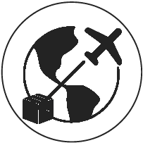 Worldwide shipping hair extensions icon