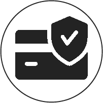 Secure payment checkout icon